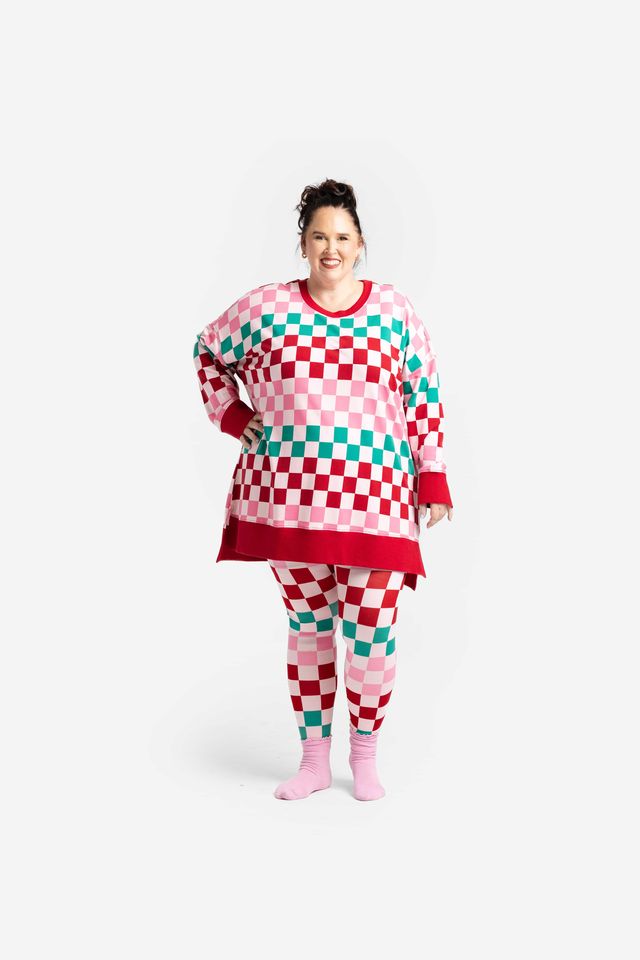 LuLaRoe Holiday Hannah - Holiday Checkmate