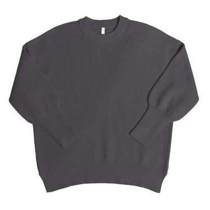 LuLaRoe Cozy Chris Top in Solid Charcoal Gray - view 2