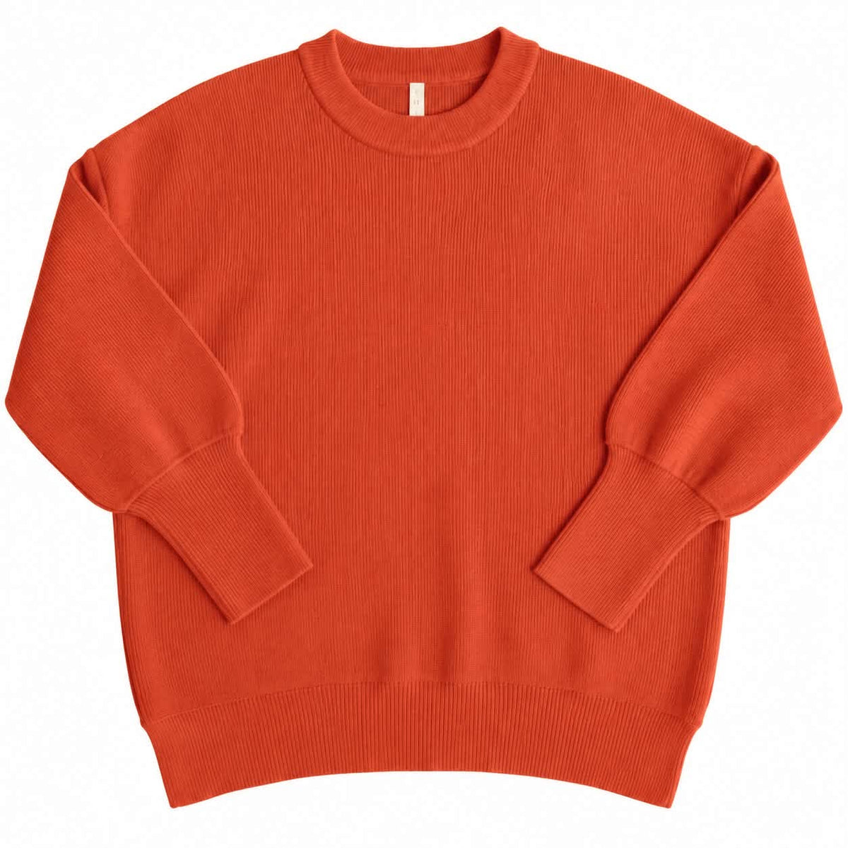 LuLaRoe Cozy Chris Top in Solid Rust Orange - view 2