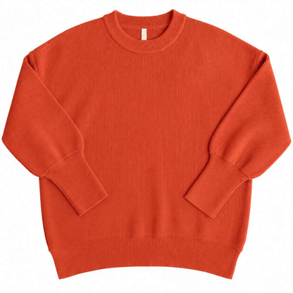 LuLaRoe Cozy Chris Top in Solid Rust Orange - view 2