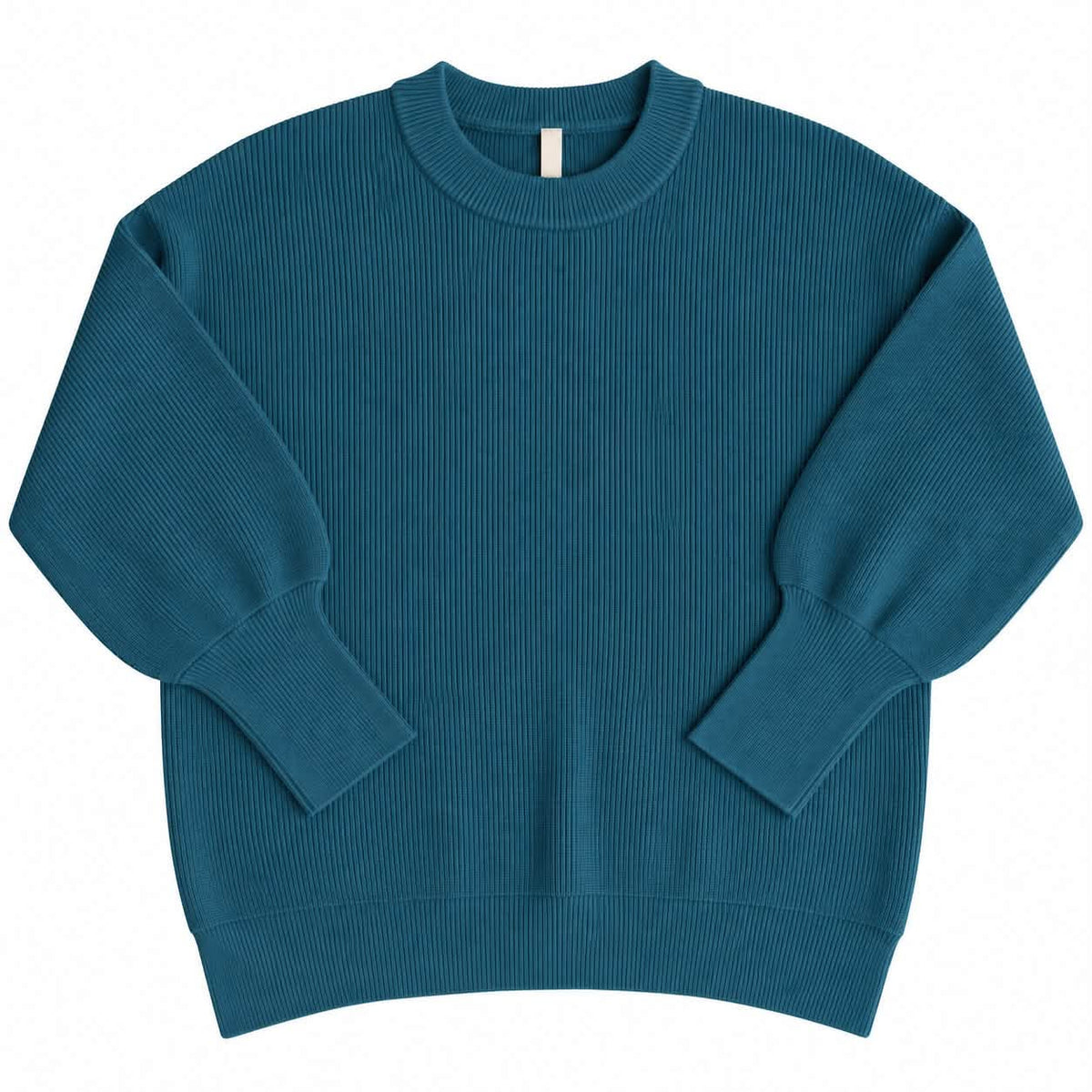 LuLaRoe Cozy Chris Top in Solid Deep Teal - view 2