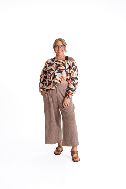 LuLaRoe Justine Pant - Solid Cocoa Truffle