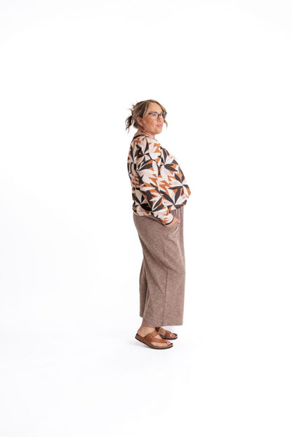 LuLaRoe Justine Pant - Solid Cocoa Truffle
