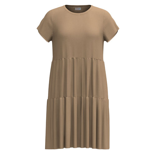 LuLaRoe Ariel Tiered Dress - Solid Warm Apricot