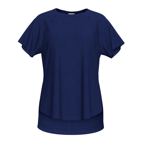 LuLaRoe Melanie Raglan Top in Solid Royal Blue product image.