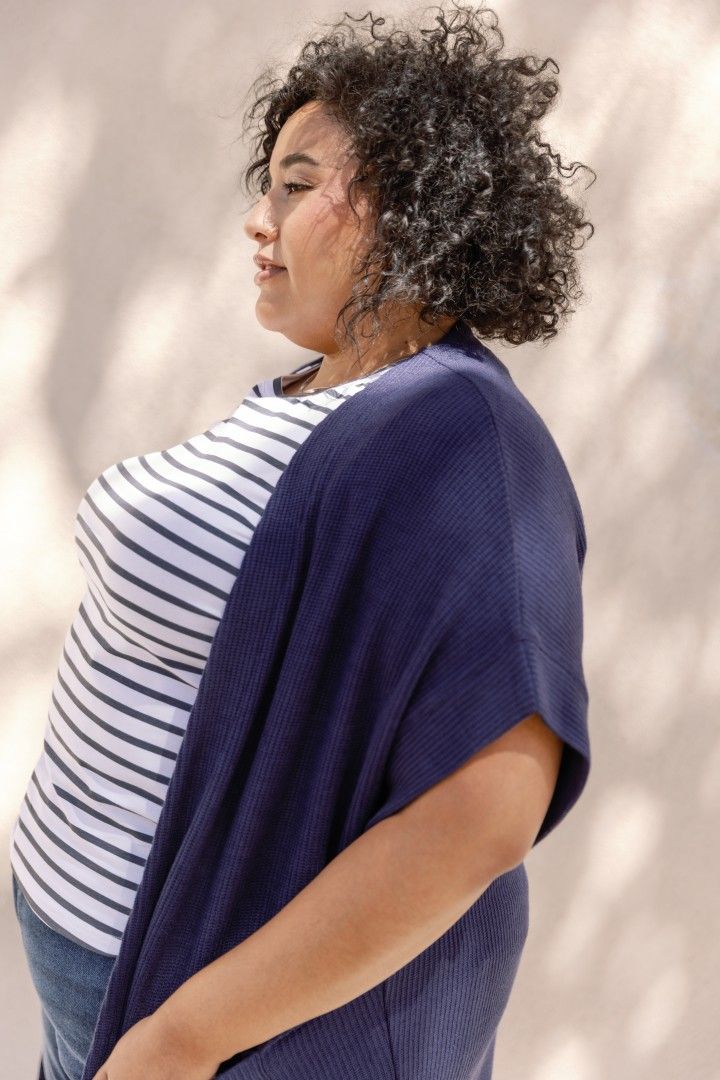 LuLaRoe Jimae Sweater Cardigan - Solid Deep Navy Blue