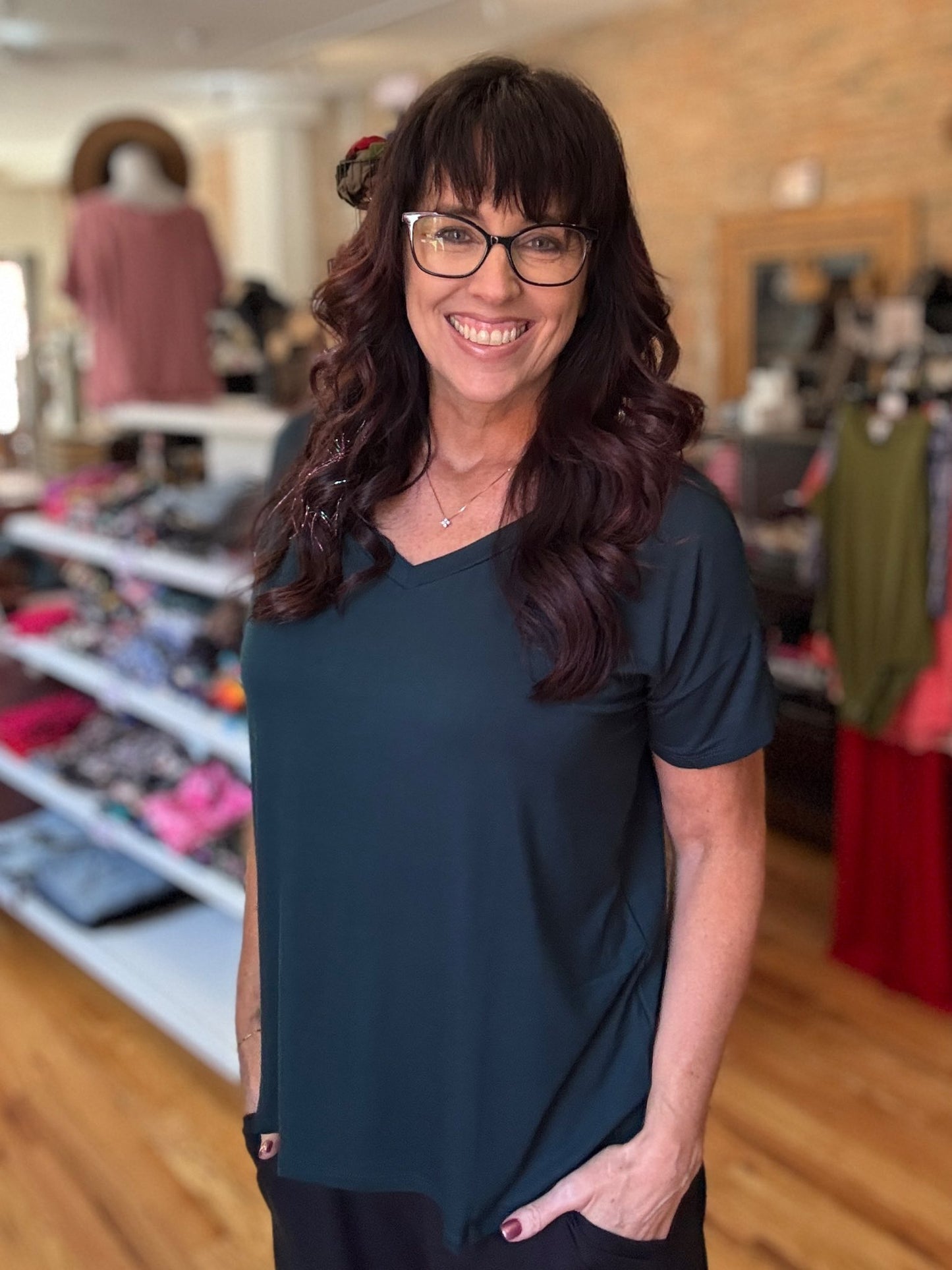 Lisa - Solid Hunter Green