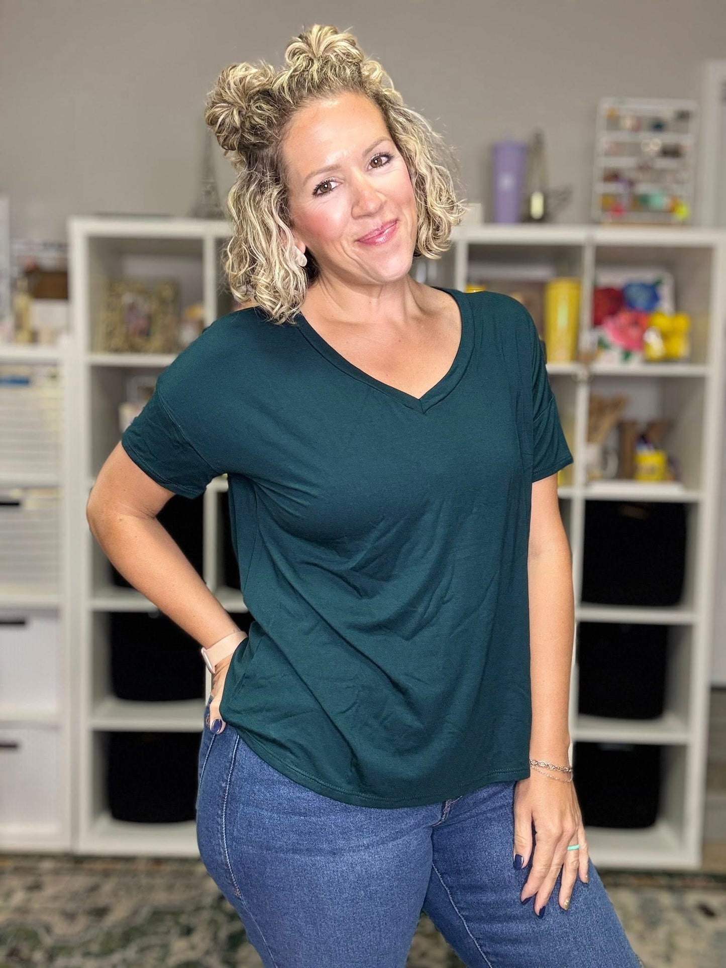 Lisa - Solid Hunter Green