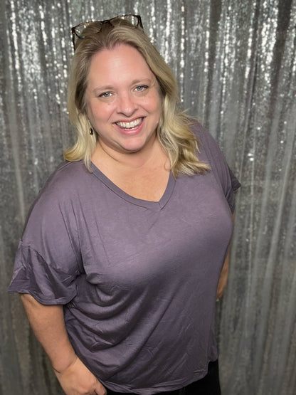 LuLaRoe Lisa - Solid Lilac Dusty 