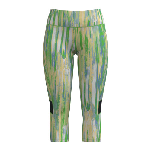 LuLaRoe LuLaRoe RISE Fearless Crop Legging - Citrus Watercolor Drift 
