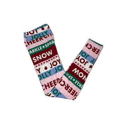LuLaRoe Holiday Leggings - Jolly Cheer Stripes