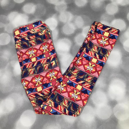LuLaRoe Single Print - Leggings - Geometric Carnival 