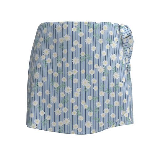 LuLaRoe Rose Wrap Skort - Sky Blossom Stripe