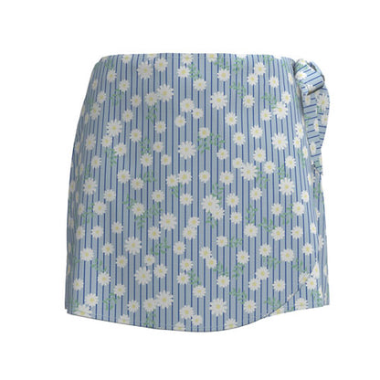 LuLaRoe Rose Wrap Skort - Sky Blossom Stripe