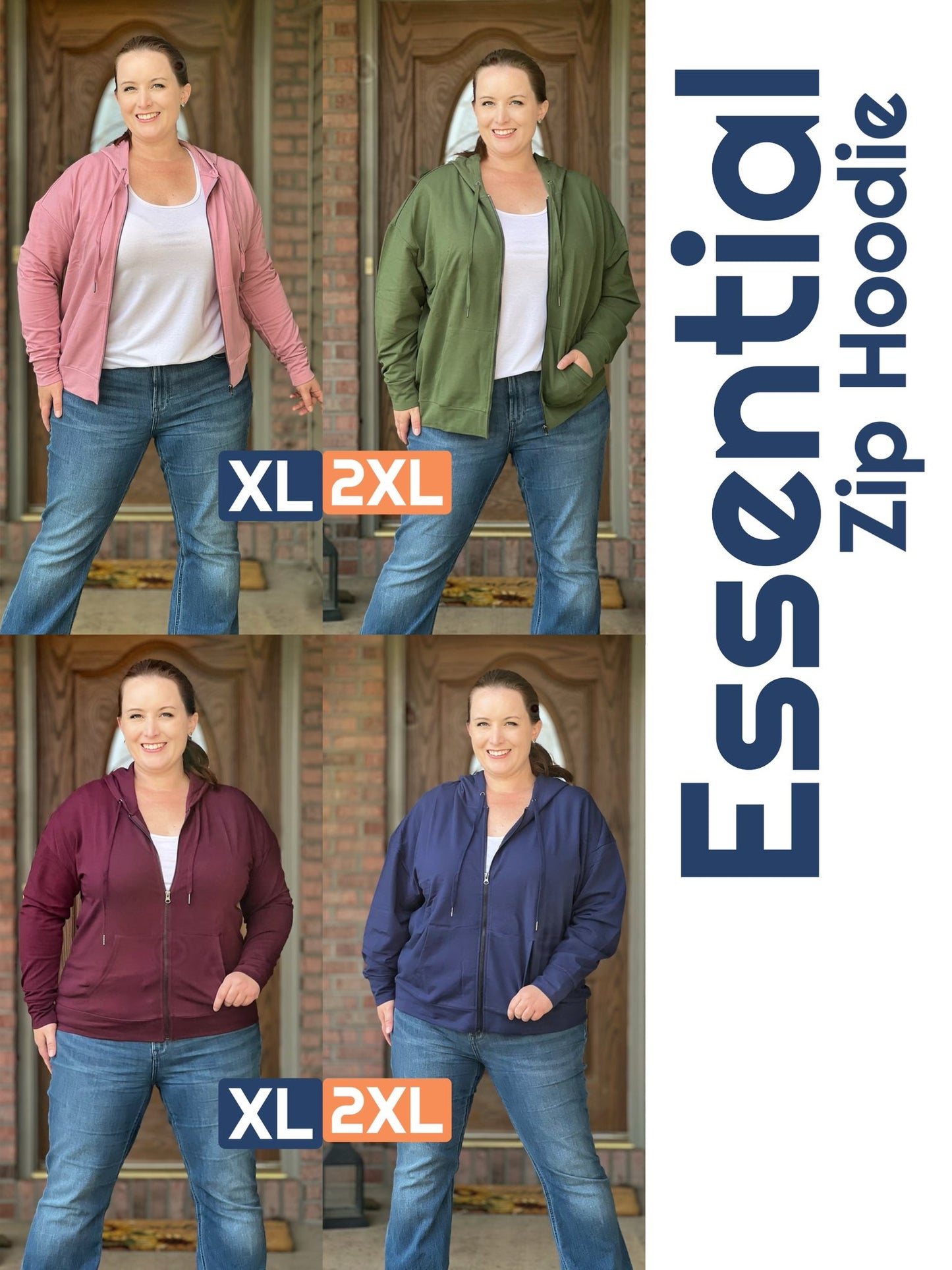 LuLaRoe Essential Zip Hoodie - Solid Lilas Mauve