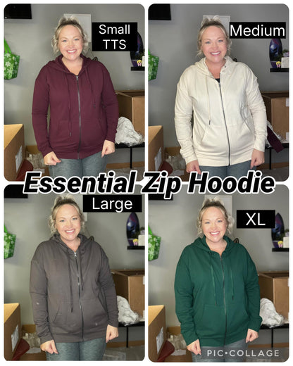 LuLaRoe Essential Zip Hoodie - Solid Lilas Mauve