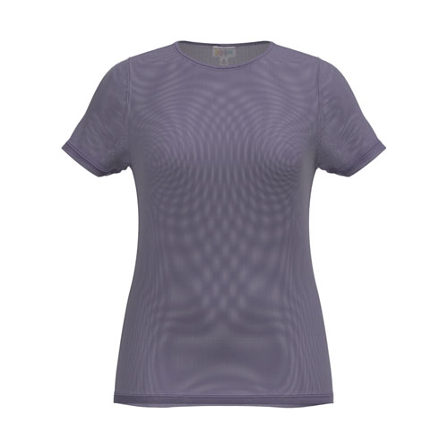 Solid Purple mesh  t-shirt on a white background