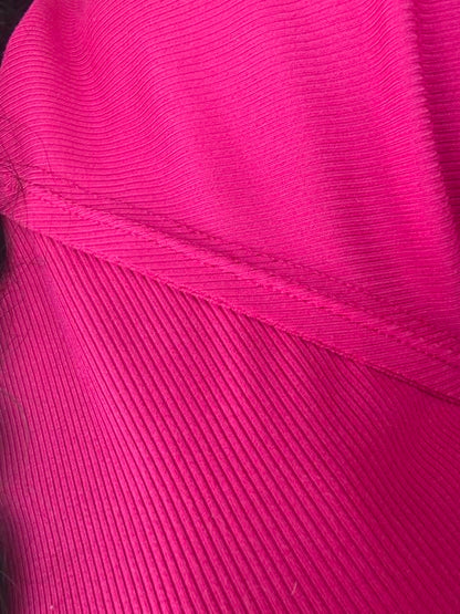 LuLaRoe Melanie Raglan Top in Solid Vibrant Fuchsia product image.