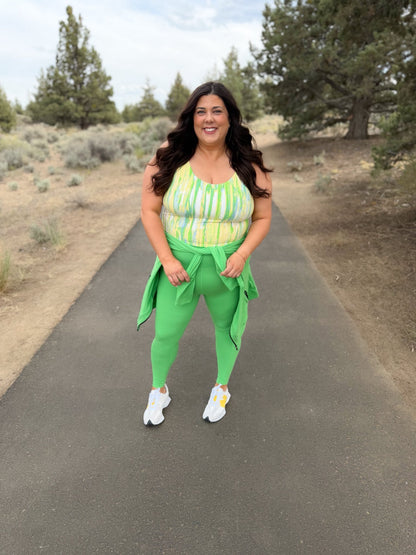 LuLaRoe LuLaRoe RISE Resilient Cami Bralette - Citrus Watercolor Drift 