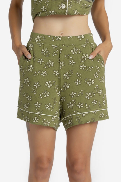 LuLaRoe Candy PJ Set - Olive Meadow Ditsy