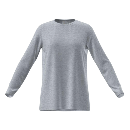 LuLaRoe Sharon Long Sleeve Top - Light Heather Gray - front view