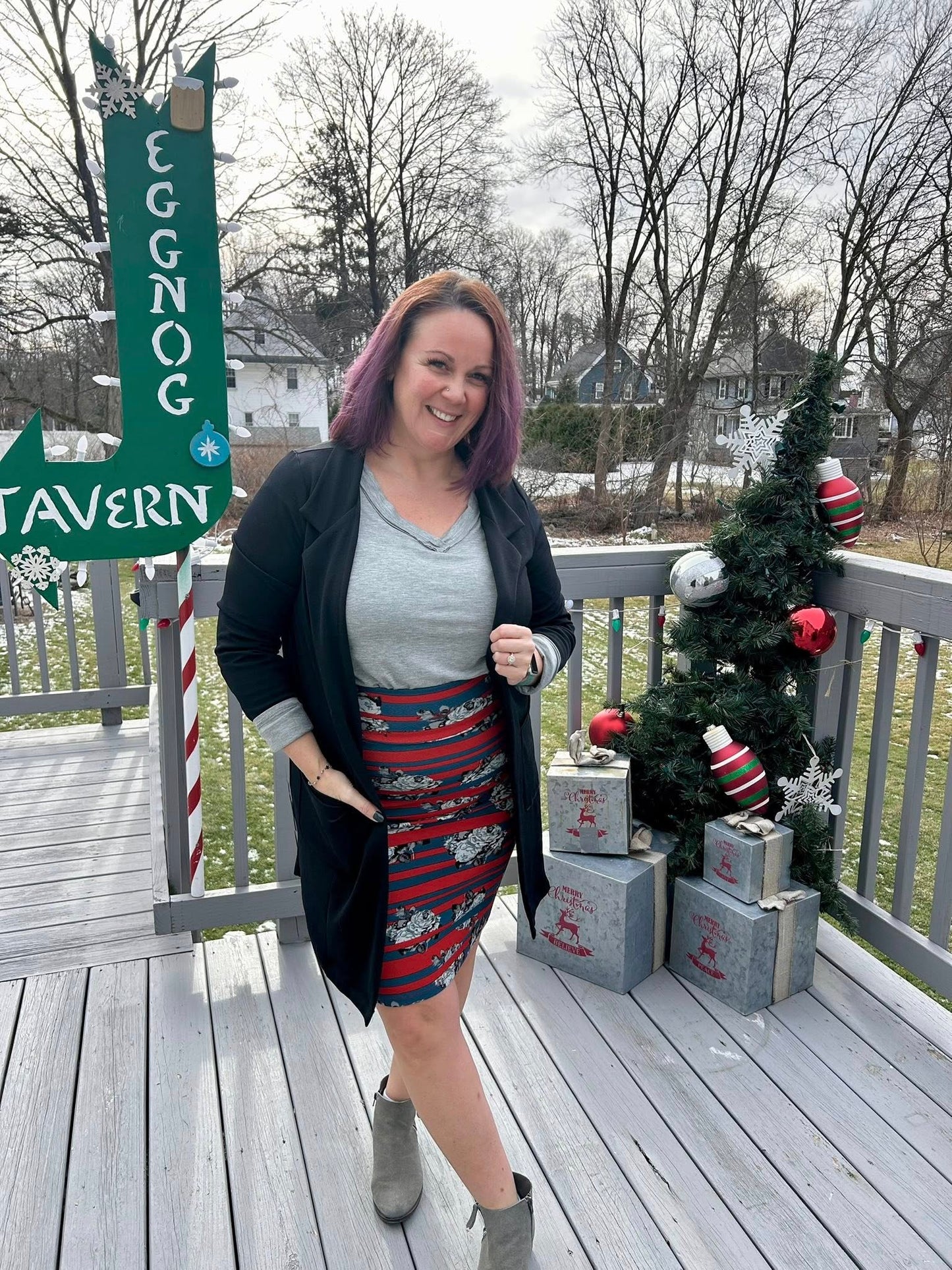 LuLaRoe LuLaRoe Vicki Top - Heathered Light Gray 