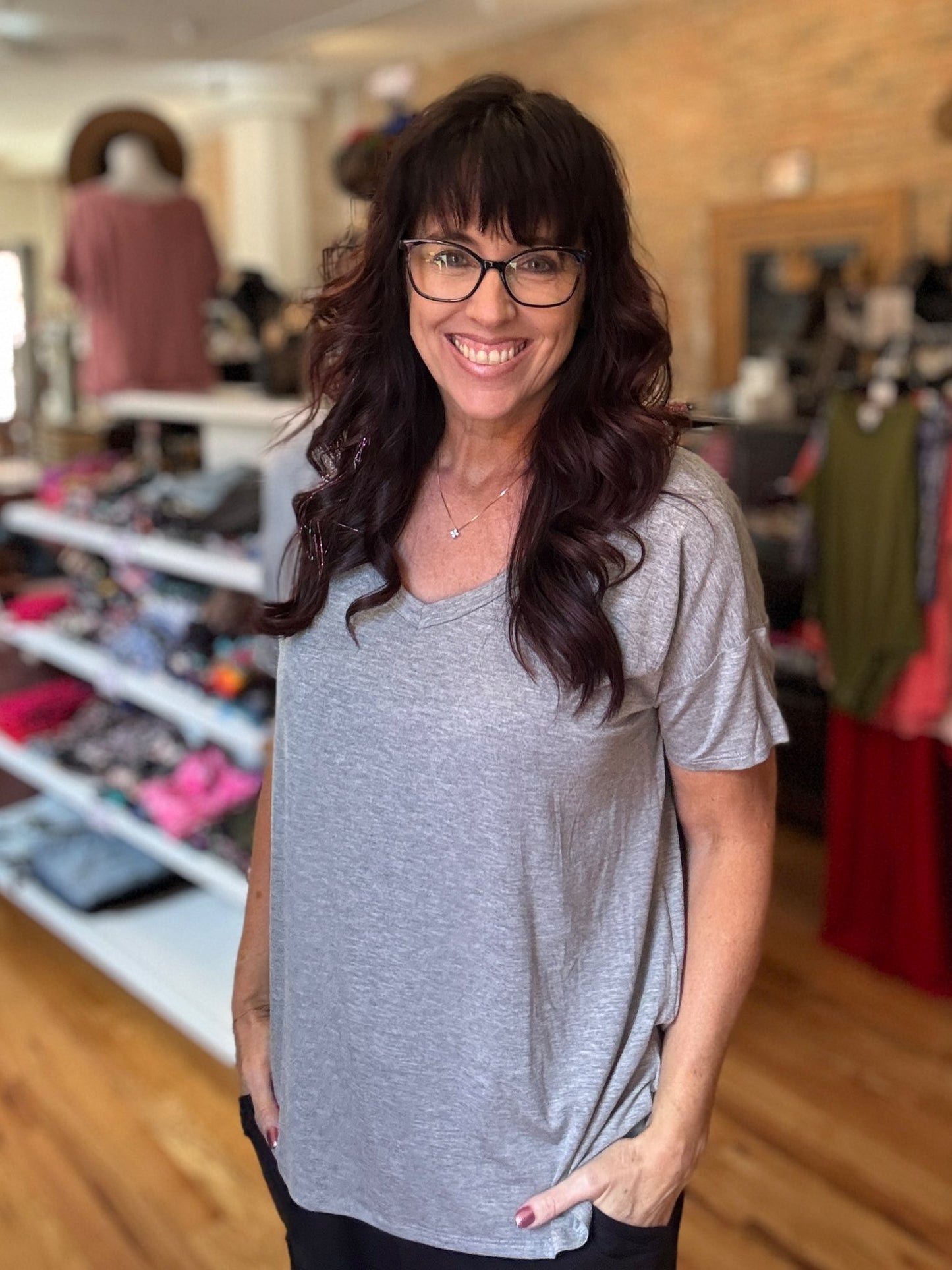 Lisa - Solid Heather Gray