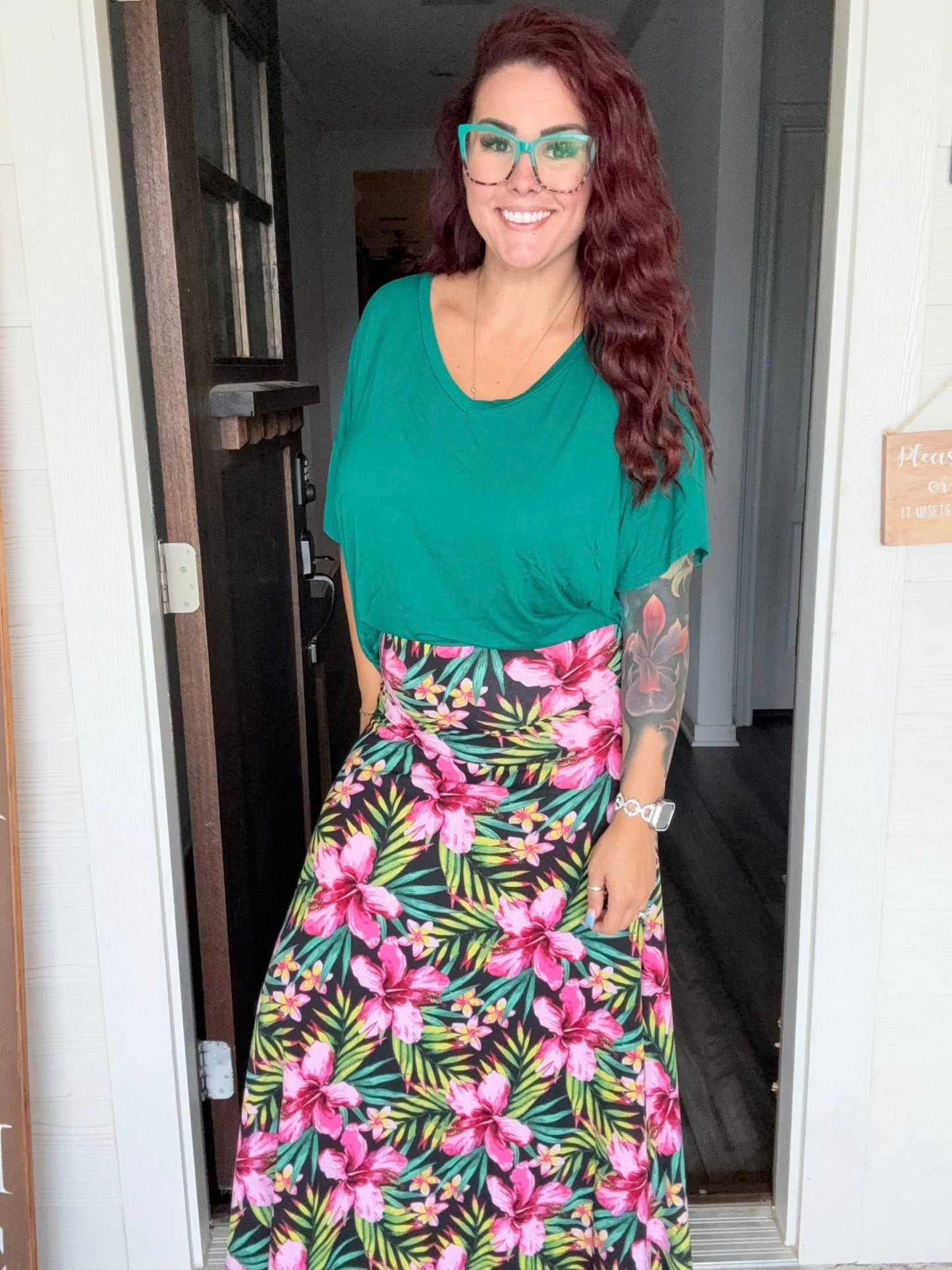 Lisa - Solid Hunter Green-A