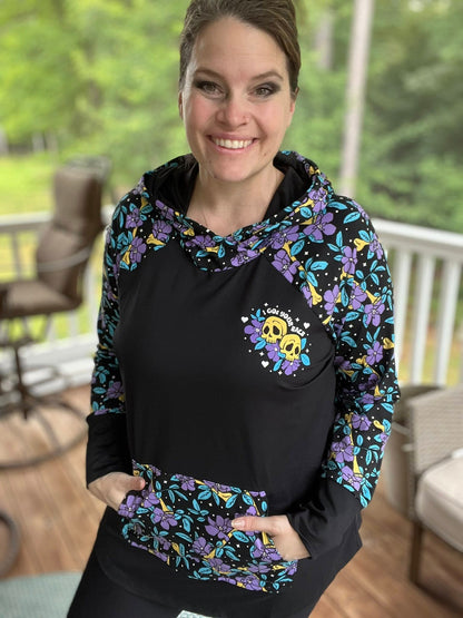 LuLaRoe Halloween 2025 - Amber Hoodie - I Got Your Back Floral