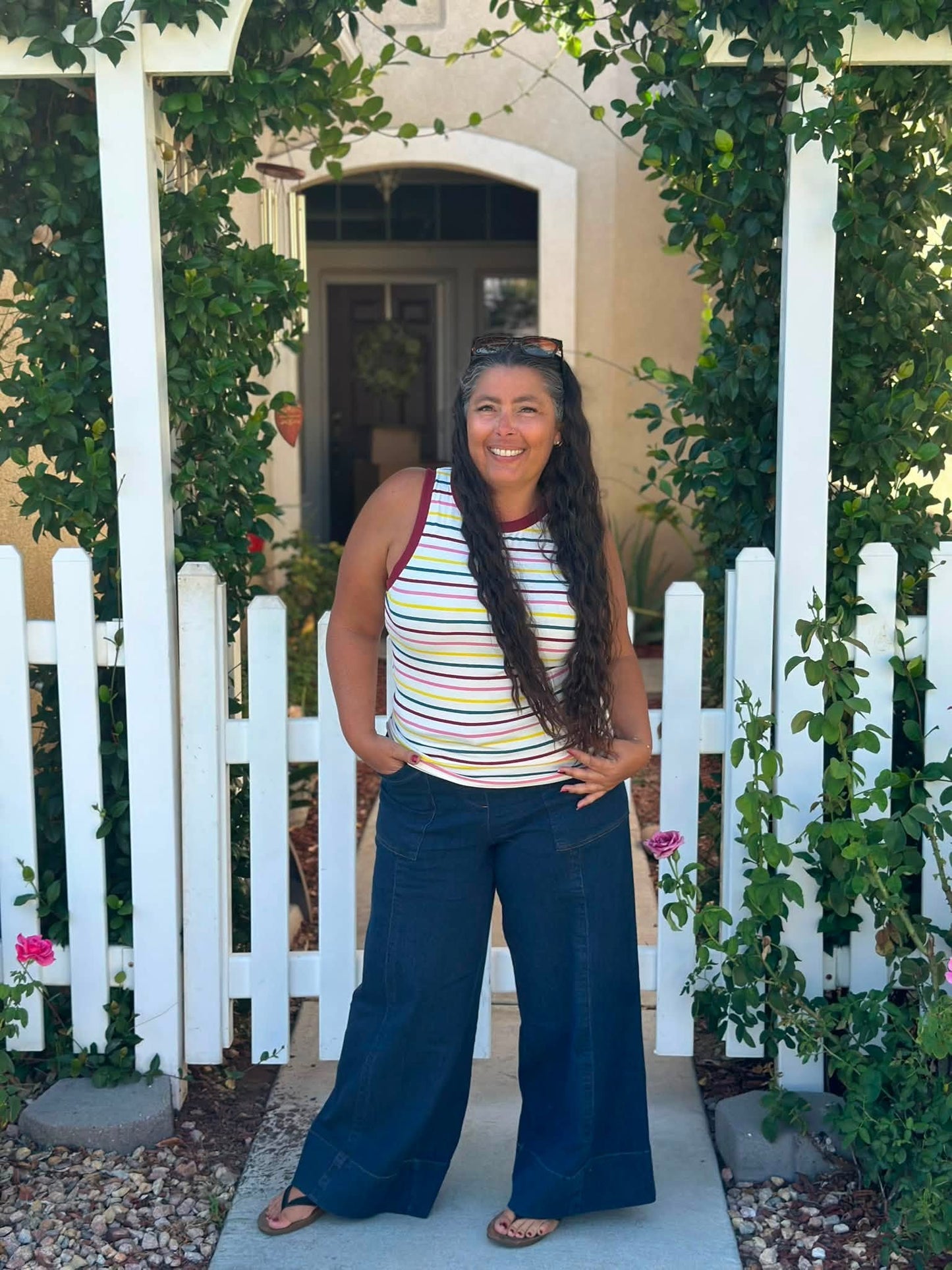 LuLaRoe Pull-On Patch Pocket Pant - Indigo Wash