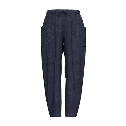 LuLaRoe Brindley Indigo wash women's barrel-leg pull-on pants - product photo 2