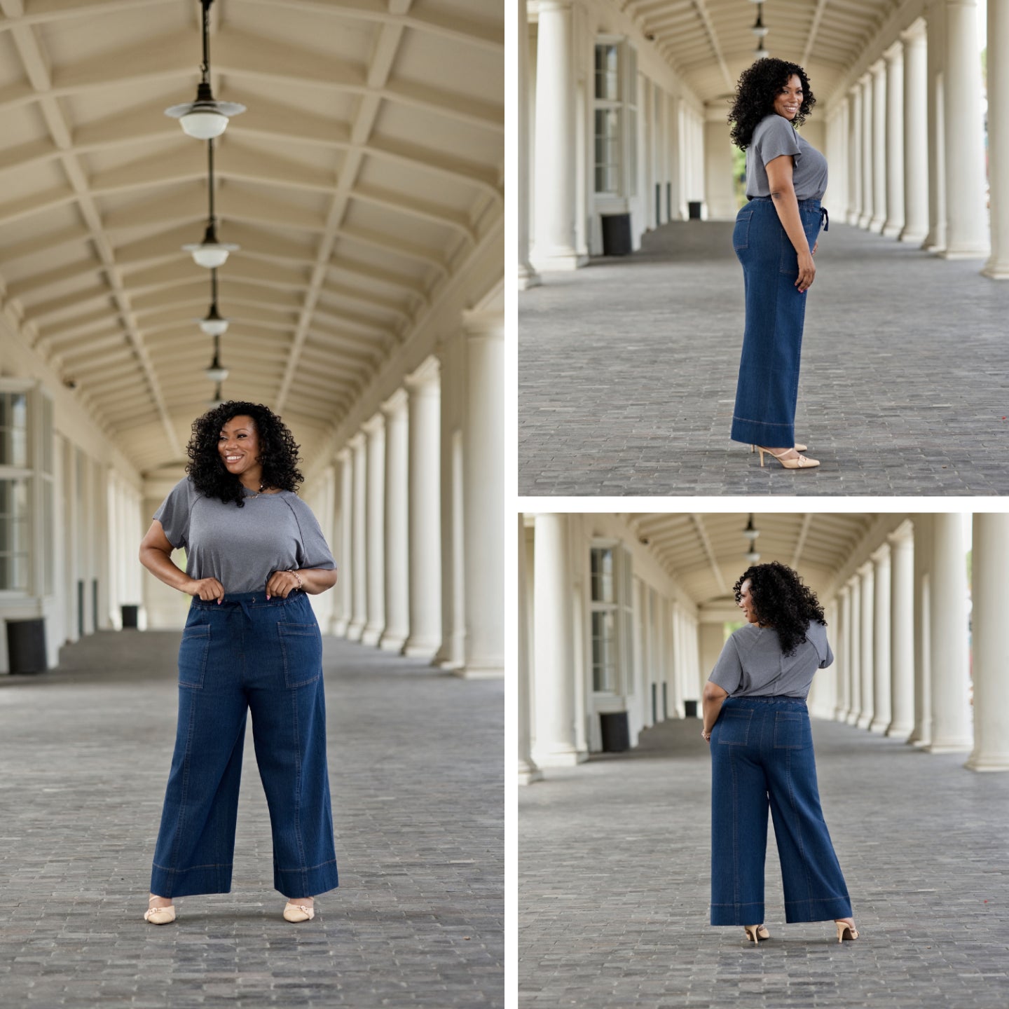 LuLaRoe Pull-On Patch Pocket Pant - Indigo Wash