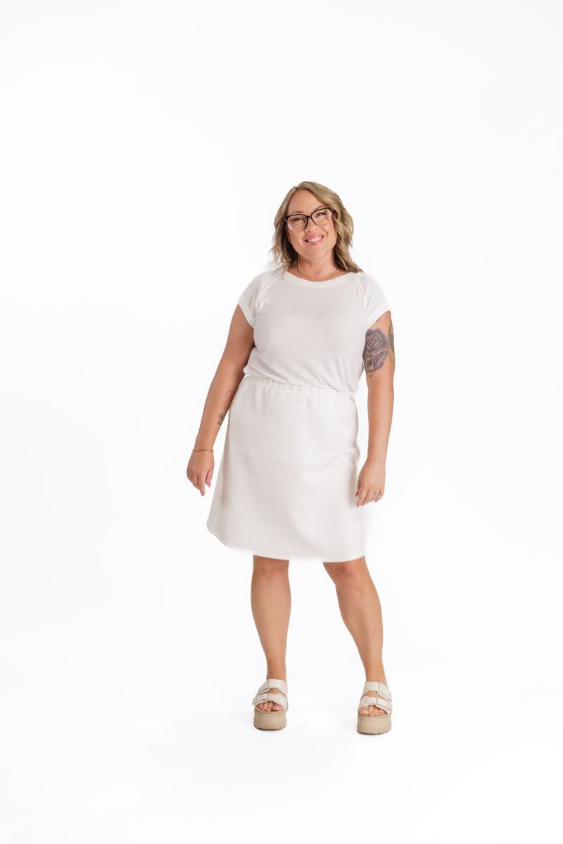 LuLaRoe Ashley Raglan T - Soft White
