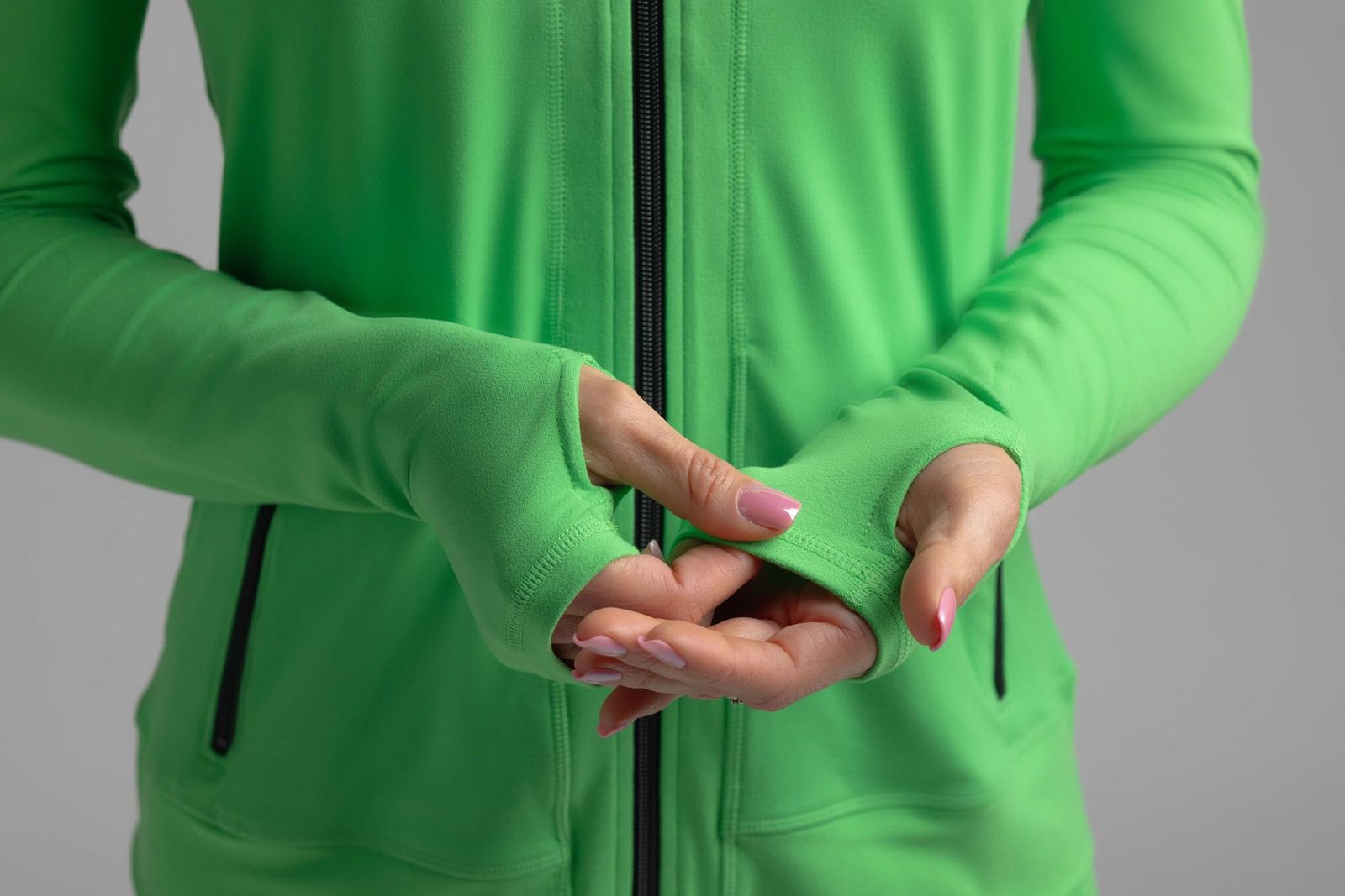 LuLaRoe LuLaRoe RISE Bold Yoga Jacket – Solid Vibrant Clover Green 