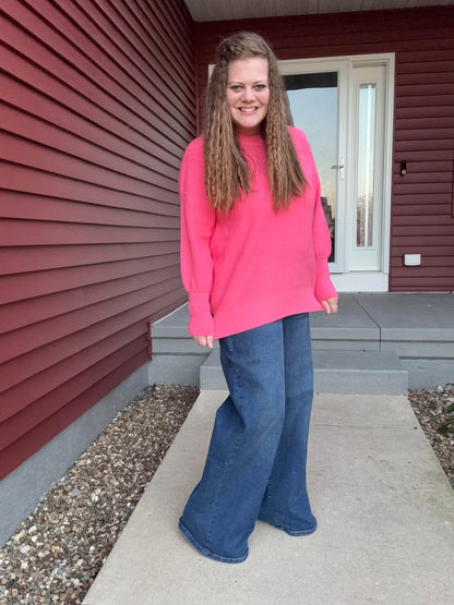 LuLaRoe Brindley Light wash women's barrel-leg pull-on pants - product photo 4