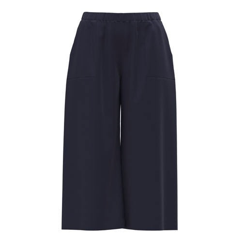LuLaRoe Justine wide-leg pants in solid black with elastic waistband and cropped relaxed fit, versatile everyday black pants for casual or dressy styling with a white background