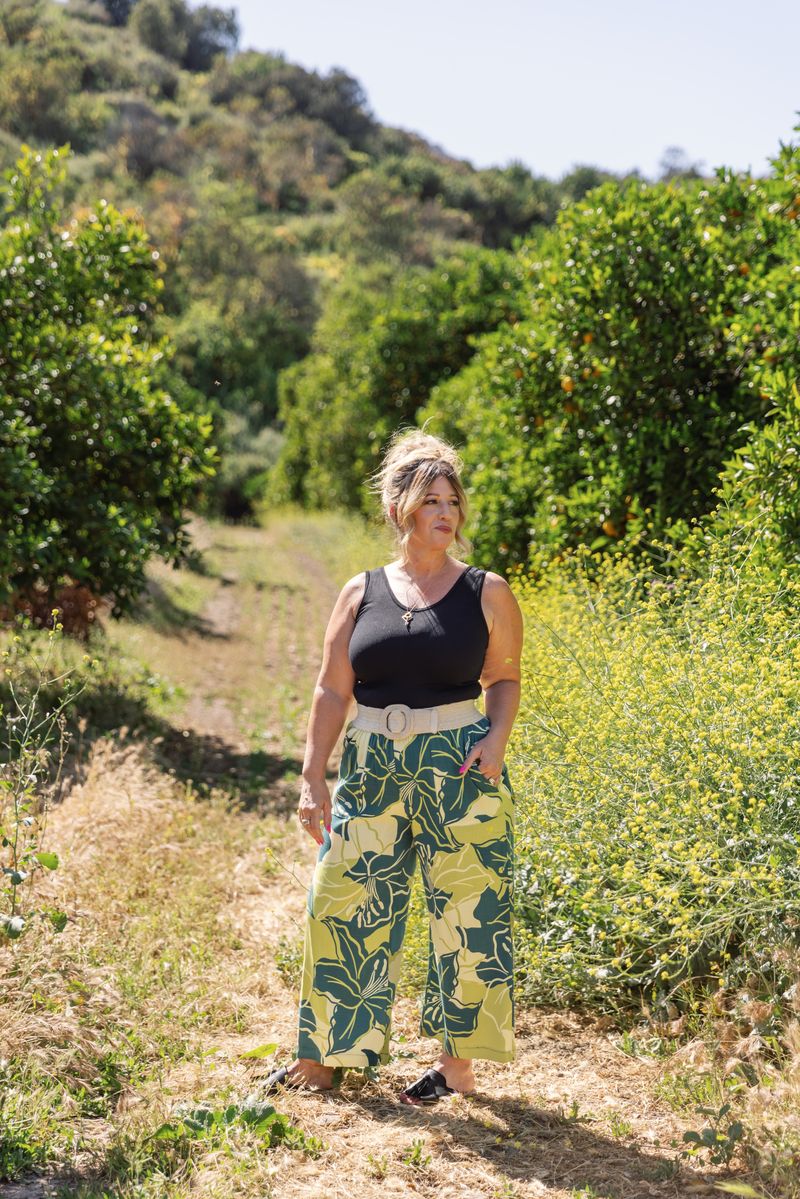 LuLaRoe Justine Pant Tropical Leaf Wide Leg