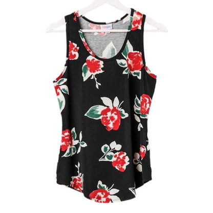 LuLaRoe LuLaRoe Tank Top - Midnight Scarlet Bloom 