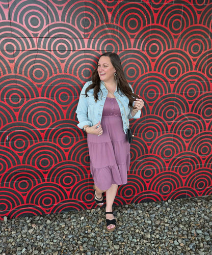 LuLaRoe Amanda Dress – Solid Dusty Mauve
