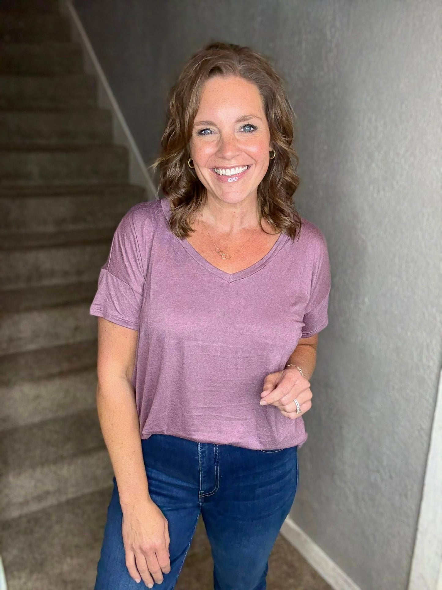LuLaRoe Lisa - Solid Mauve Dusk H 