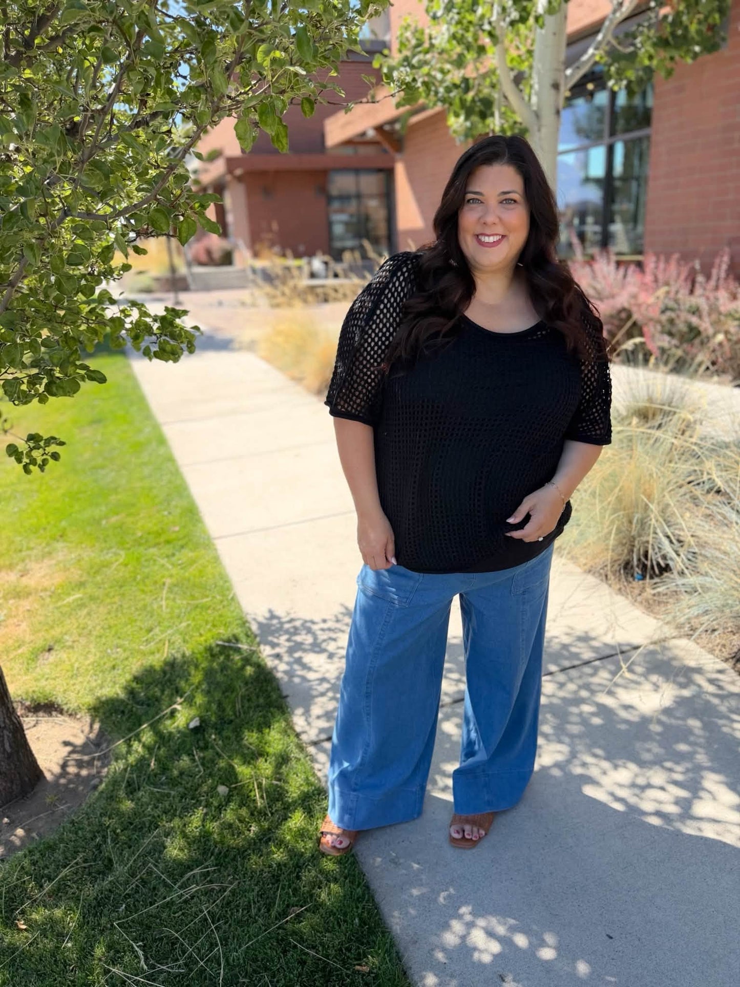 LuLaRoe Pull-On Patch Pocket Pant - Medium Wash