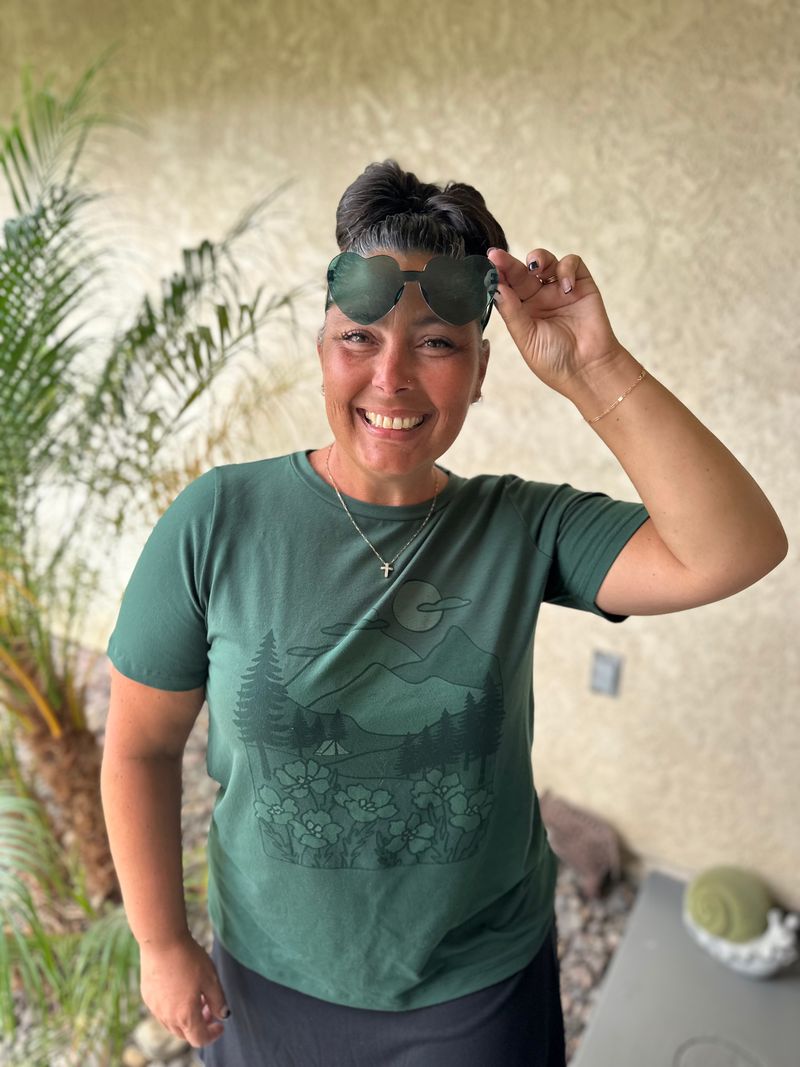 LuLaRoe Rivkah Top - Evergreen Summit Escape