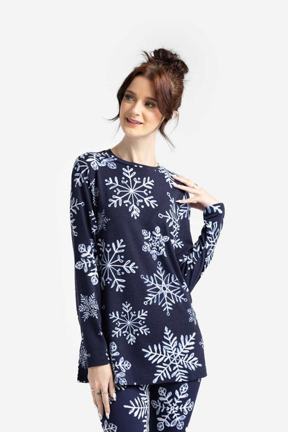 LuLaRoe Holiday Sharon - Midnight Snowfall