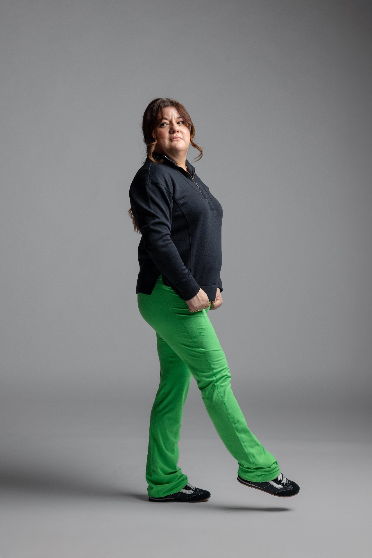 LuLaRoe RISE Passionate Yoga Pant 2.0 - Solid Vibrant Clover Green 