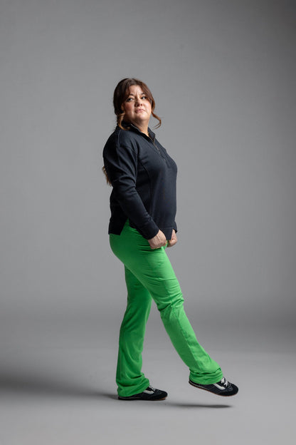 LuLaRoe RISE Passionate Yoga Pant 2.0 - Solid Vibrant Clover Green 