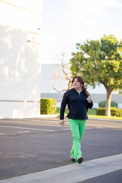 LuLaRoe RISE Passionate Yoga Pant 2.0 - Solid Vibrant Clover Green 