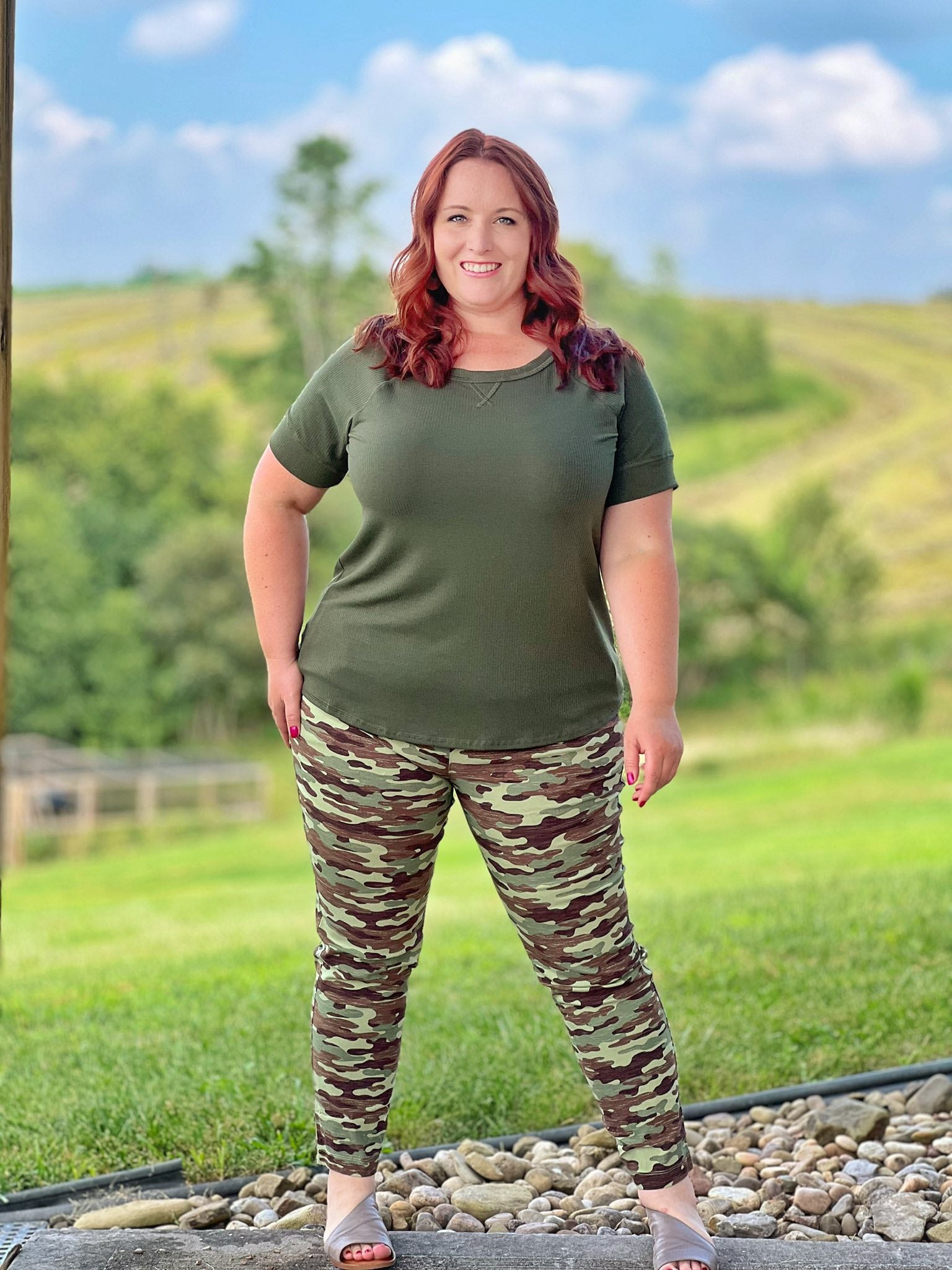 LuLaRoe Hailey - Solid Dark Olive 
