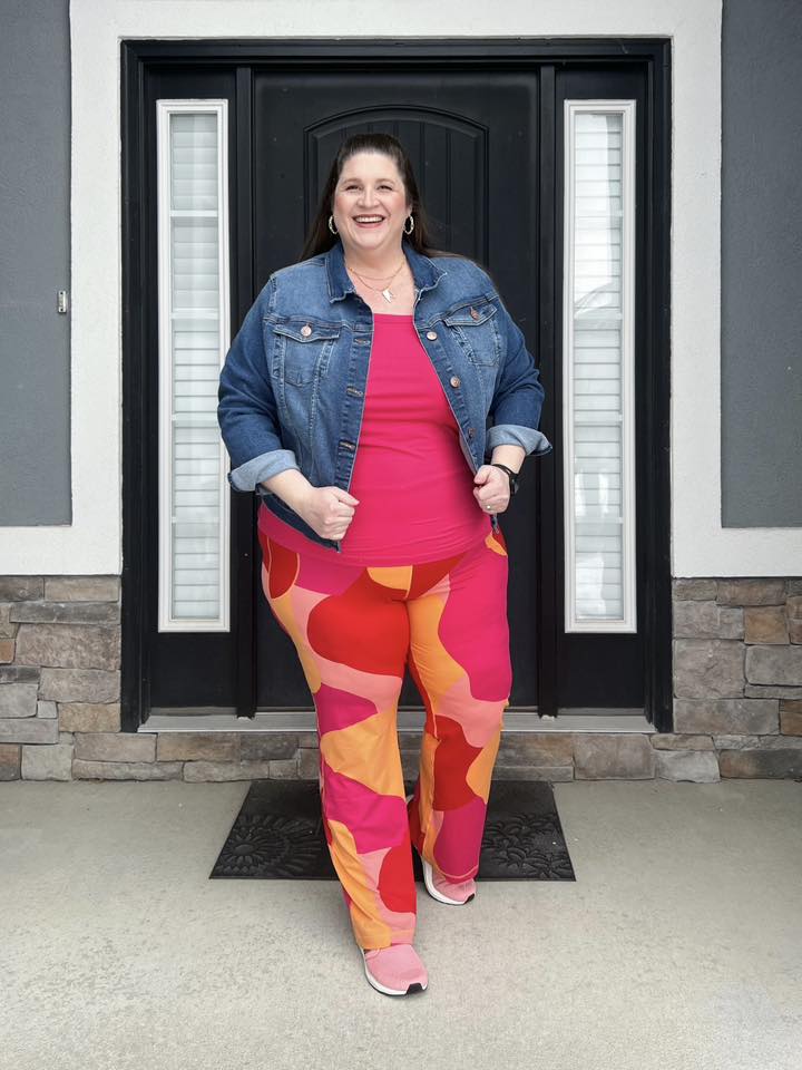 LuLaRoe RISE Passionate Yoga Pant 2.0 - Canyon Clay Abstract 