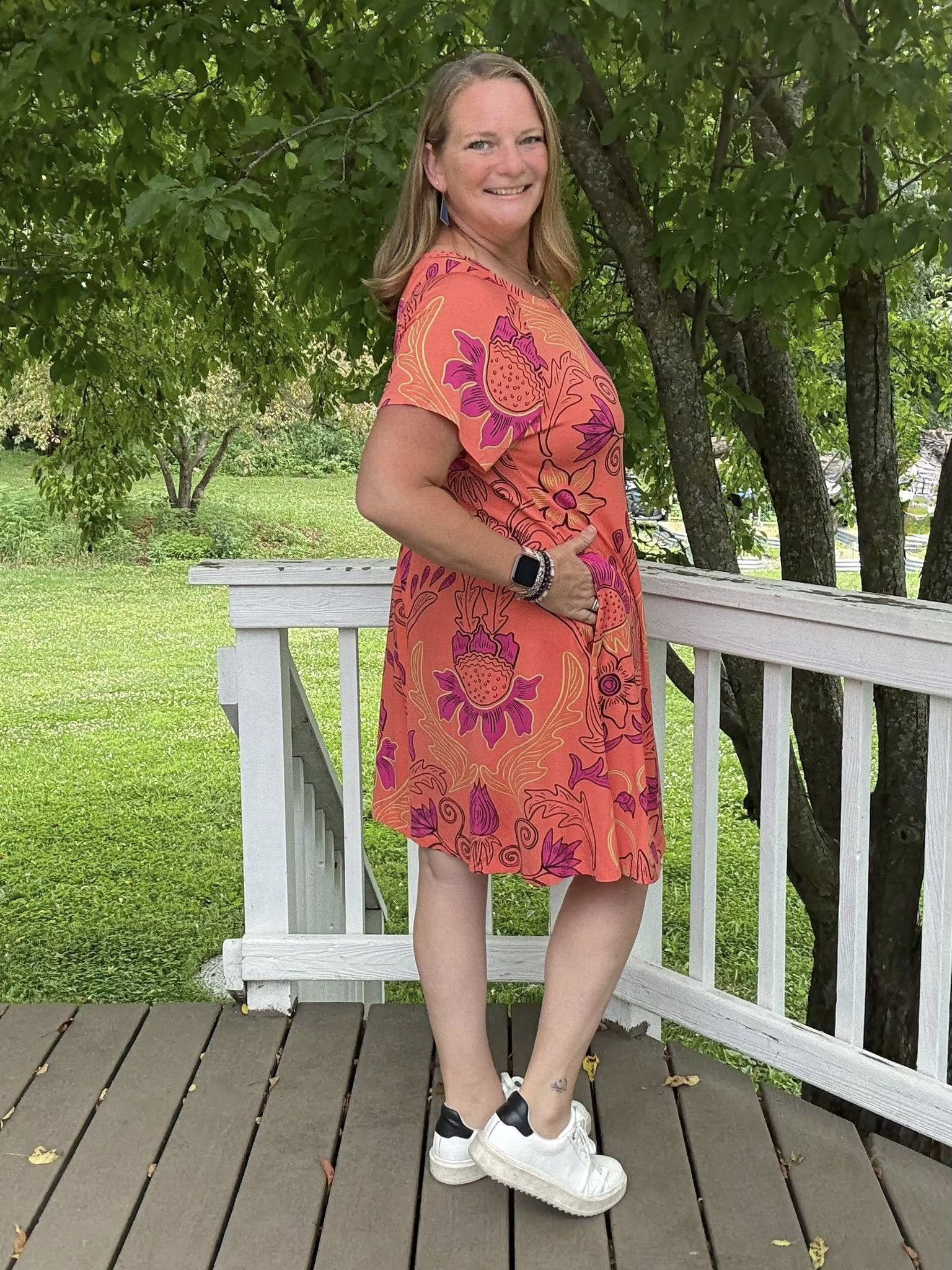 LuLaRoe LuLaRoe Celia Dress - Tropical Sunset Bloom 