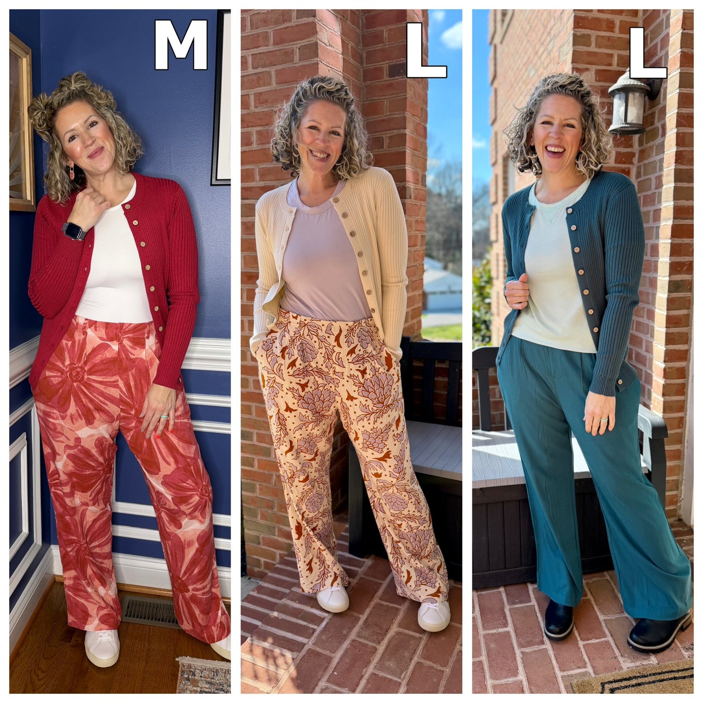 LuLaRoe LuLaRoe Pamela Trouser - Indigo Paisley Panel 